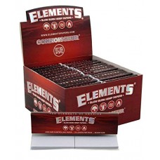 tips 5 packs Elements Red Connoisseur King Size Slim Slow Burn Rolling paper 