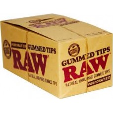 RAW Tips Gummed and Perforated