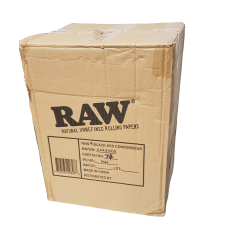 RAW Black Classic Connoisseur King Size Slim Rolling Papers & Tips - FULL CASE